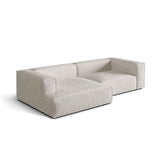 Nuria Ecksofa Links, mit Bezug aus Boucle (MonPea) in Grey Beige Melange, 147x292 cm – Bild 4