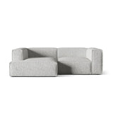 Nuria Ecksofa Links, mit Bezug aus Boucle (MonSil) in Silber, 147x252 cm – Bild 1