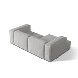 Nuria Ecksofa Links, mit Bezug aus Boucle (MonSil) in Silber, 147x252 cm – Bild 5