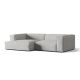 Nuria Ecksofa Links, mit Bezug aus Boucle (MonSil) in Silber, 147x292 cm – Bild 3