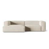 Nuria Ecksofa Links, mit Bezug aus Samt (PariCre) in Beige, 147x292 cm – Bild 1