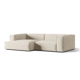 Nuria Ecksofa Links, mit Bezug aus Samt (PariCre) in Beige, 147x292 cm – Bild 3