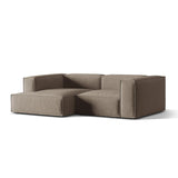 Nuria Ecksofa Links, mit Bezug aus Samt (PariKha) in Concrete, 147x252 cm – Bild 3