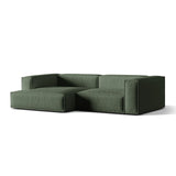 Nuria Ecksofa Links, mit Bezug aus Strukturierter Stoff (Lib12) in Moss Green, 147x292 cm – Bild 3