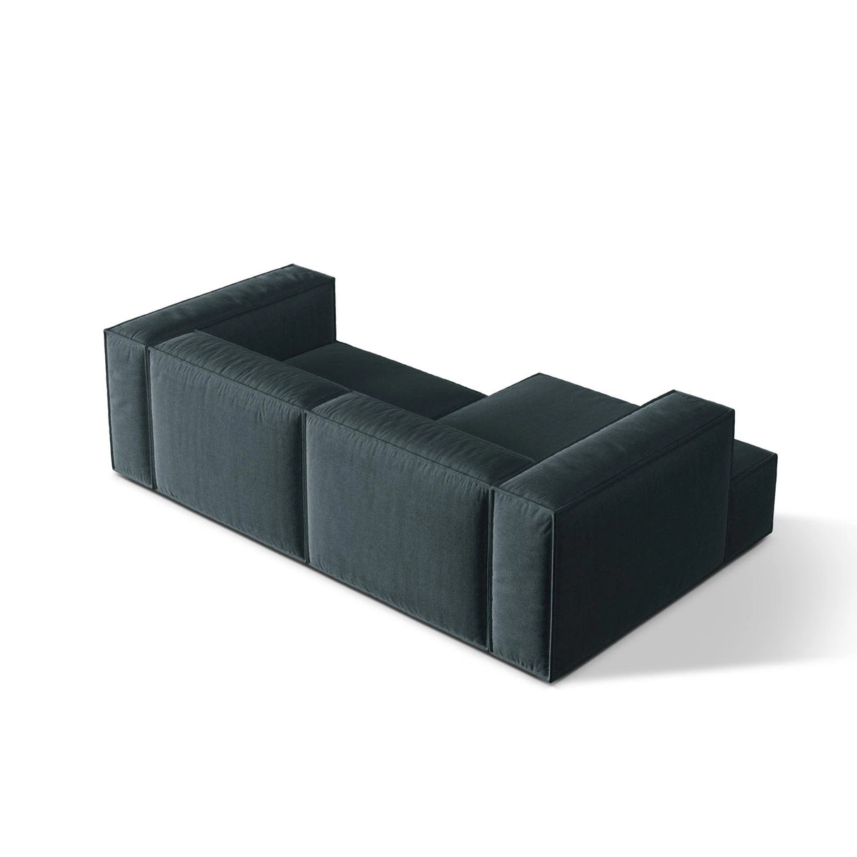 Nuria Ecksofa Links, mit Bezug aus Strukturierter Stoff (Lib13) in Deep Petrol, 147x252 cm – Bild 5