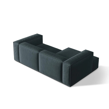 Nuria Ecksofa Links, mit Bezug aus Strukturierter Stoff (Lib13) in Deep Petrol, 147x252 cm – Bild 5