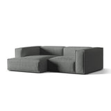 Nuria Ecksofa Links, mit Bezug aus Strukturierter Stoff (Lib20) in Grau, 147x252 cm – Bild 3