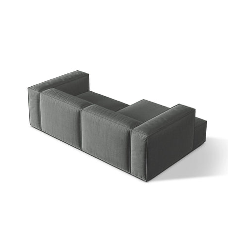 Nuria Ecksofa Links, mit Bezug aus Strukturierter Stoff (Lib20) in Grau, 147x252 cm – Bild 5