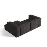 Nuria Ecksofa Rechts, mit Bezug aus Boucle (MoAn) in Anthrazit, 147x252 cm – Bild 5