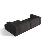 Nuria Ecksofa Rechts, mit Bezug aus Boucle (MoAn) in Anthrazit, 147x292 cm – Bild 5