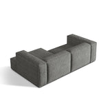 Nuria Ecksofa Rechts, mit Bezug aus Boucle (MoGra) in Graphit, 147x252 cm – Bild 5