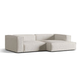 Nuria Ecksofa Rechts, mit Bezug aus Boucle (MonPea) in Grey Beige Melange, 147x292 cm – Bild 3