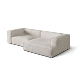 Nuria Ecksofa Rechts, mit Bezug aus Boucle (MonPea) in Grey Beige Melange, 147x292 cm – Bild 4