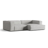 Nuria Ecksofa Rechts, mit Bezug aus Boucle (MonSil) in Silber, 147x292 cm – Bild 3