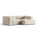 Nuria Ecksofa Rechts, mit Bezug aus Samt (PariCre) in Beige, 147x252 cm – Bild 3