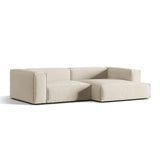 Nuria Ecksofa Rechts, mit Bezug aus Samt (PariCre) in Beige, 147x292 cm – Bild 3