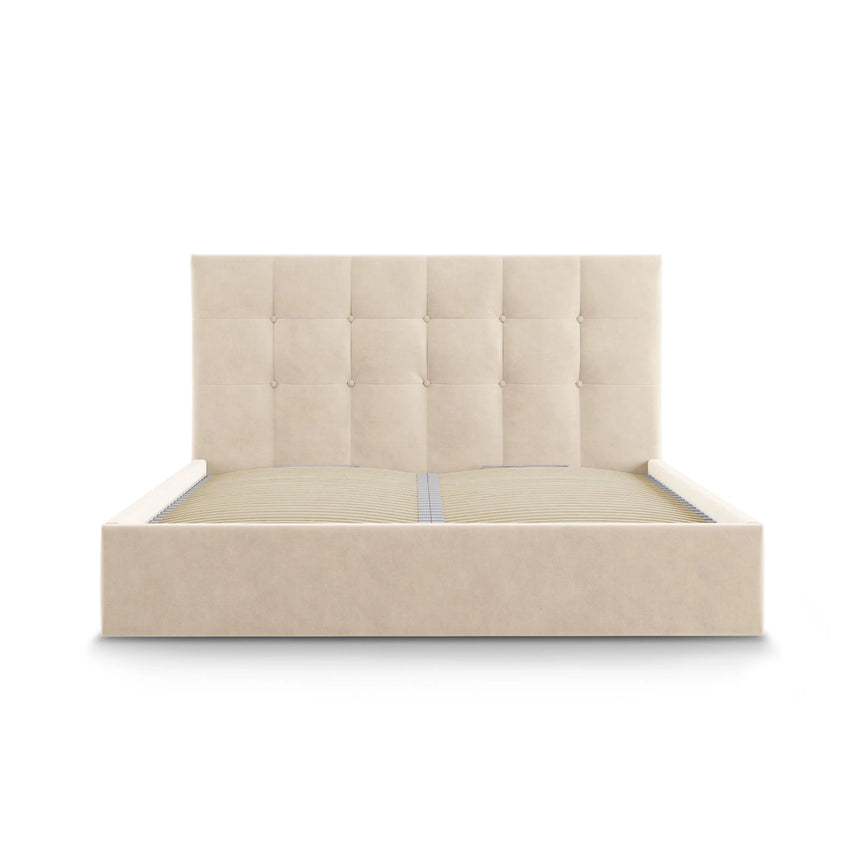 Phaedra Bett mit Stauraum und Kopfteil in Samt, 140x200 cm – Bild 6