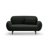 Poppy 2-Sitzer Sofa aus Boucle (Baloo 2082) in Schwarz, 148x72 cm – Bild 1