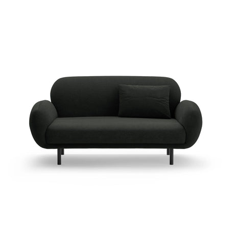 Poppy 2-Sitzer Sofa aus Boucle (Baloo 2082) in Schwarz, 148x72 cm – Bild 1