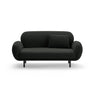 Poppy 2-Sitzer Sofa aus Boucle (Baloo 2082) in Schwarz, 148x72 cm – Bild 1