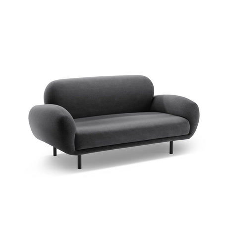 Poppy 2-Sitzer Sofa aus Boucle (Baloo 2083) in Dunkelgrau, 148x72 cm – Bild 4
