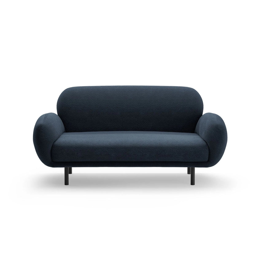 Poppy 2-Sitzer Sofa aus Boucle (Baloo 2088) in Dunkelblau, 148x72 cm – Bild 3