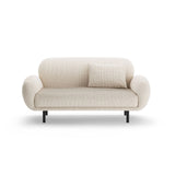 Poppy 2-Sitzer Sofa aus Chenille (SILENCIO 06) in Leichtes Beige, 148x72 cm – Bild 1
