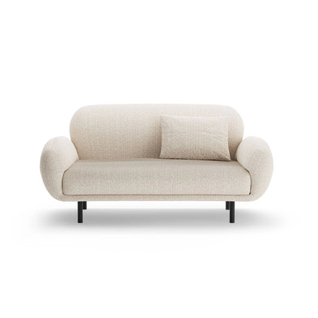 Poppy 2-Sitzer Sofa aus Chenille (SILENCIO 06) in Leichtes Beige, 148x72 cm – Bild 1