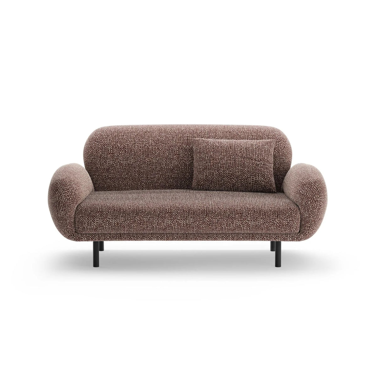 Poppy 2-Sitzer Sofa aus Chenille (SILENCIO 27) in Braun, 148x72 cm – Bild 1