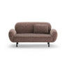 Poppy 2-Sitzer Sofa aus Chenille (SILENCIO 27) in Braun, 148x72 cm – Bild 1