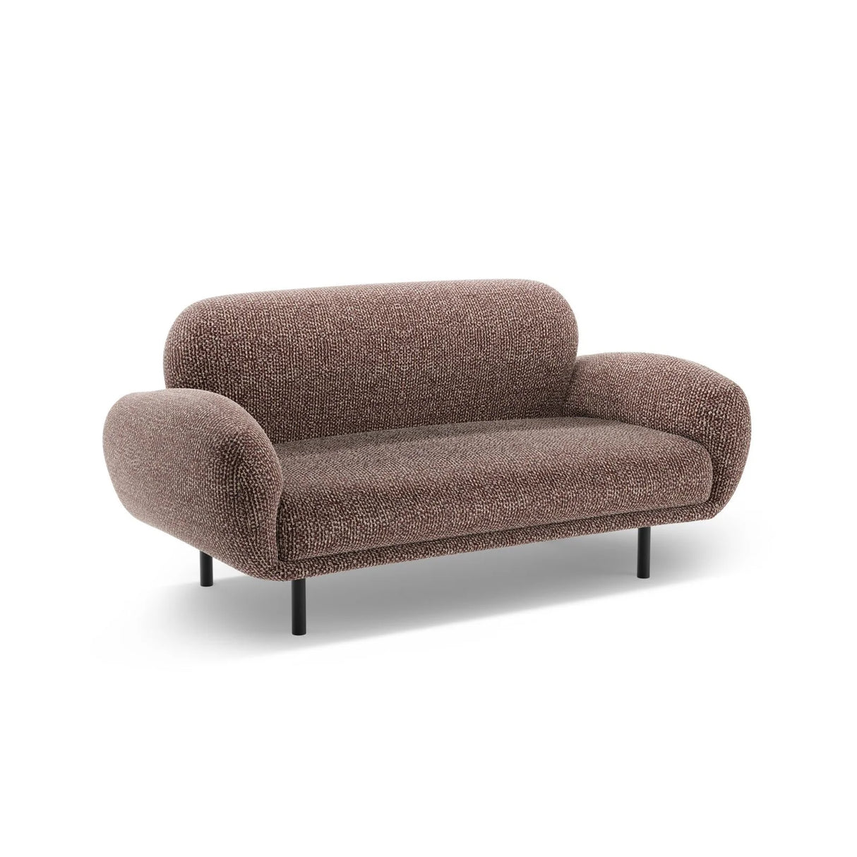 Poppy 2-Sitzer Sofa aus Chenille (SILENCIO 27) in Braun, 148x72 cm – Bild 4