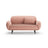 Poppy 2-Sitzer Sofa aus Chenille (SILENCIO 60) in Rosa, 148x72 cm – Bild 1