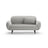 Poppy 2-Sitzer Sofa aus Chenille (SILENCIO 86) in Grau, 148x72 cm – Bild 1