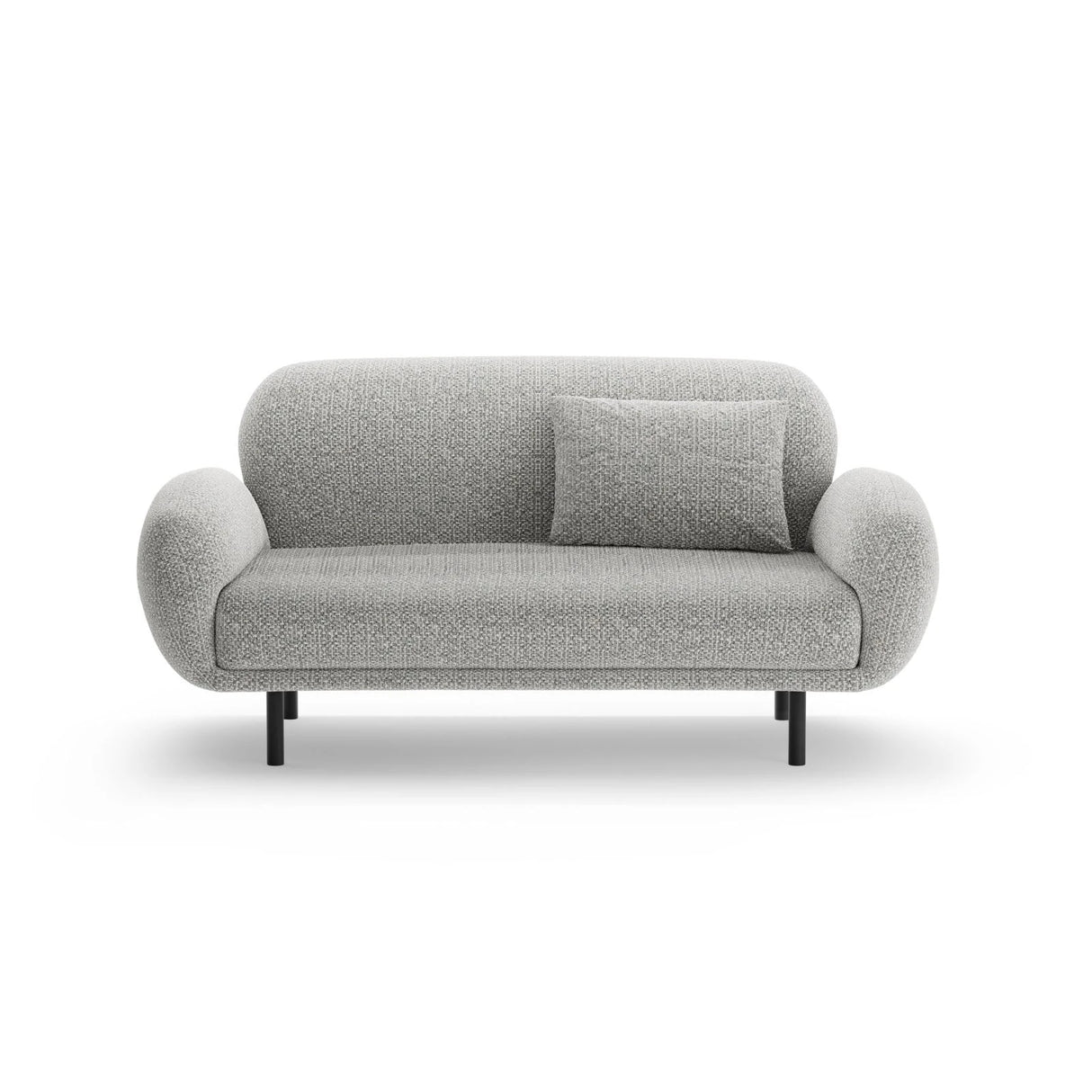 Poppy 2-Sitzer Sofa aus Chenille (SILENCIO 86) in Grau, 148x72 cm – Bild 1
