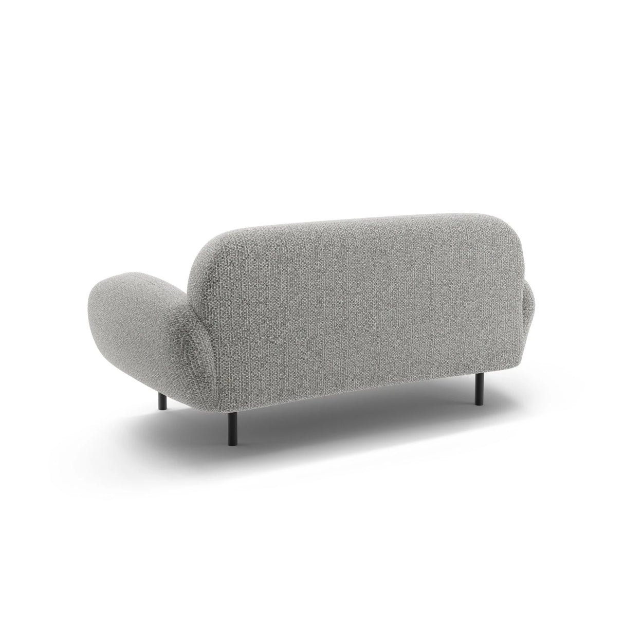 Poppy 2-Sitzer Sofa aus Chenille (SILENCIO 86) in Grau, 148x72 cm – Bild 5