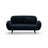 Poppy 2-Sitzer Sofa aus Samt (Casino Deep Blue) in Königsblau, 148x72 cm – Bild 1