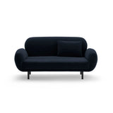 Poppy 2-Sitzer Sofa aus Samt (Casino Deep Blue) in Königsblau, 148x72 cm – Bild 1