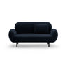 Poppy 2-Sitzer Sofa aus Samt (Casino Deep Blue) in Königsblau, 148x72 cm – Bild 1