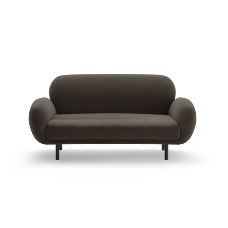 Poppy 2-Sitzer Sofa aus Samt (Casino Ebony) in Ebenholz, 148x72 cm – Bild 3