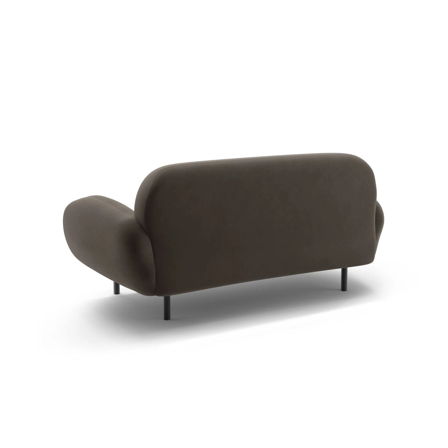 Poppy 2-Sitzer Sofa aus Samt (Casino Ebony) in Ebenholz, 148x72 cm – Bild 5