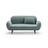 Poppy 2-Sitzer Sofa aus Samt (Casino Safira) in Hellblau, 148x72 cm – Bild 1