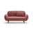 Poppy 2-Sitzer Sofa aus Samt (Casino Salmon) in Flamingo, 148x72 cm – Bild 1
