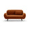Poppy 2-Sitzer Sofa aus Samt (Casino Terracota) in Terrakotta, 148x72 cm – Bild 1