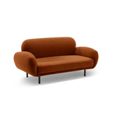 Poppy 2-Sitzer Sofa aus Samt (Casino Terracota) in Terrakotta, 148x72 cm – Bild 4