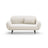Poppy 2-Sitzer Sofa aus Samt, Chenille oder Boucle, 148x72 cm – Bild 1