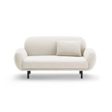 Poppy 2-Sitzer Sofa aus Samt, Chenille oder Boucle, 148x72 cm – Bild 1