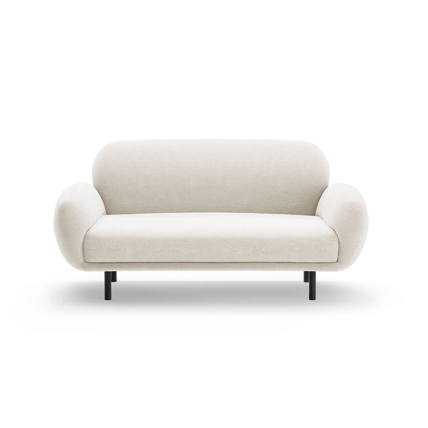 Poppy 2-Sitzer Sofa aus Samt, Chenille oder Boucle, 148x72 cm – Bild 3