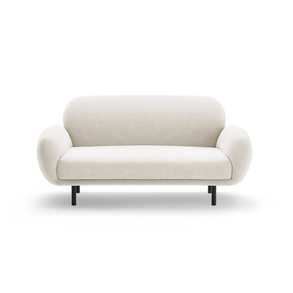 Poppy 2-Sitzer Sofa aus Samt, Chenille oder Boucle, 148x72 cm – Bild 3