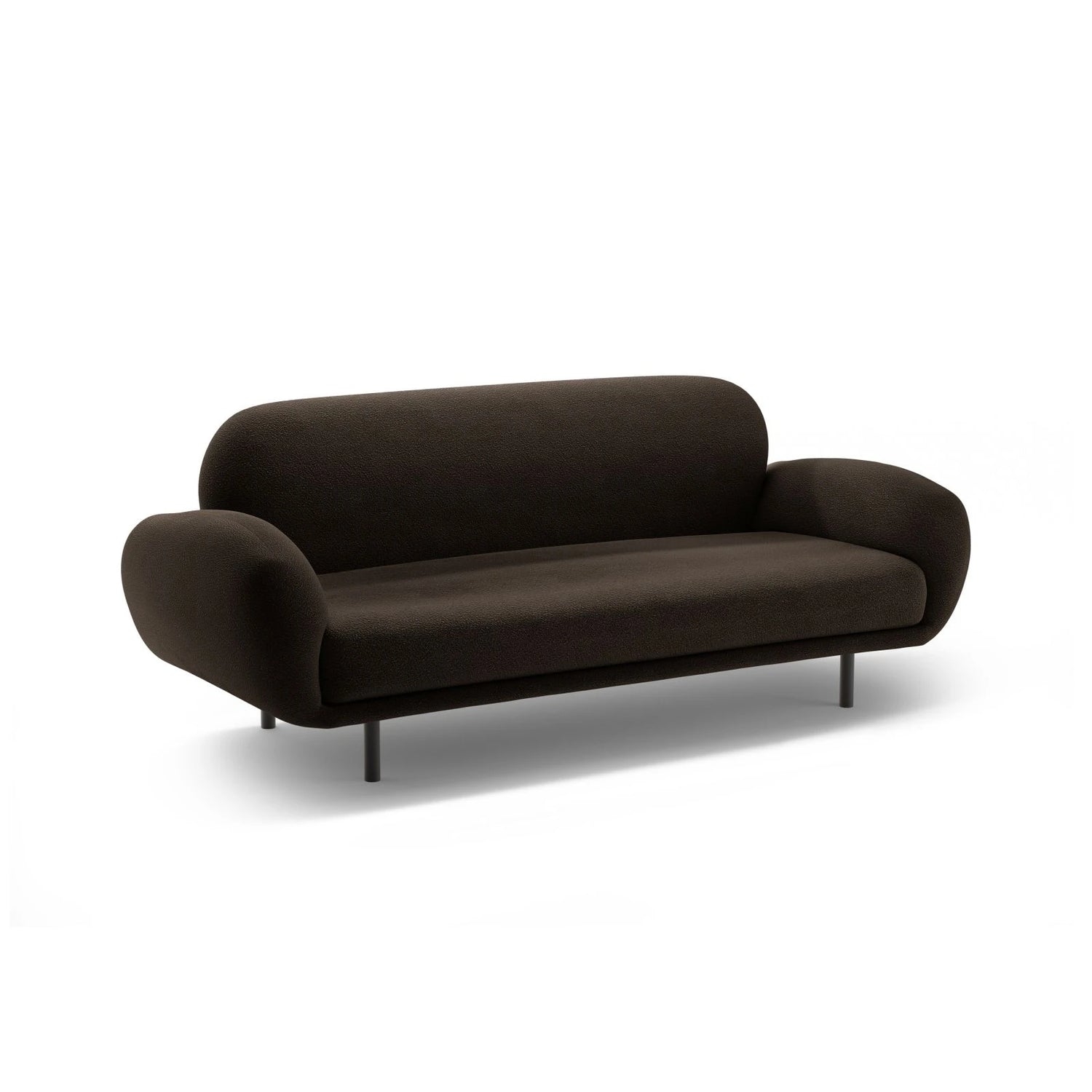 Poppy 2,5-Sitzer Sofa aus Boucle (Baloo 2081) in Braun, 178x72 cm – Bild 4