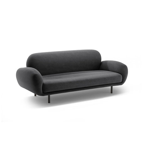Poppy 2,5-Sitzer Sofa aus Boucle (Baloo 2083) in Dunkelgrau, 178x72 cm – Bild 4